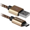 Кабель Defender USB09-03T Pro (золотистый)