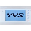 Монитор YVS Favilla HD (белый/серебристый)